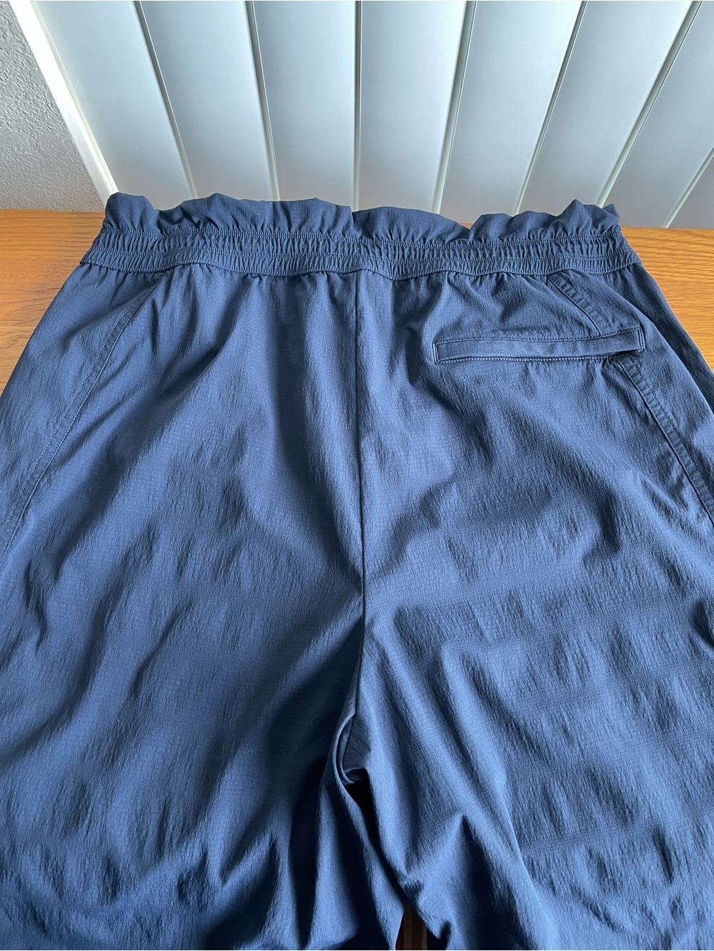 Athleta Trekkie High Rise Baggy Parachute Pants Navy Blue Size L - Picture 6 of 16